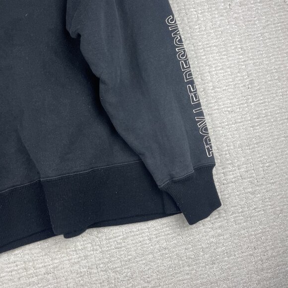 Y2K Men XL Troy Lee Designs Blk Motocross Pullover Hoodie Speed Equipement Read* - Picture 15 of 16